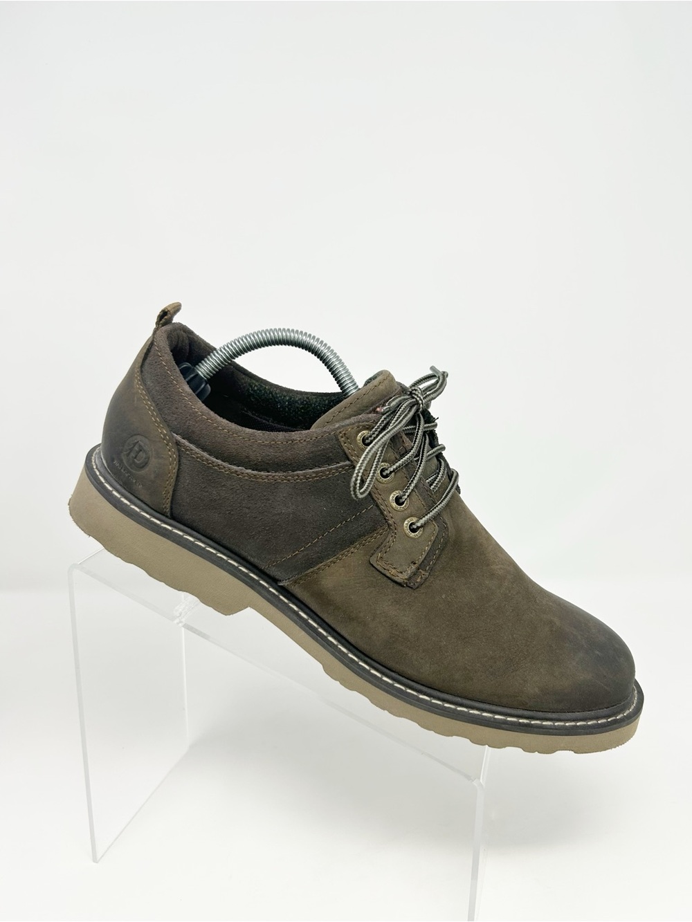Dunham Jake Men's Waterproof Oxford Shoes Dark Brown Lace-Up Casual Size 9.5